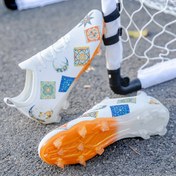 Resim Özel - Erkeklerin Hafif Nefes Alabilen Futbol Ayakkabıları FG/AG Uzun Çiviler - Dikişsiz Sıcak Melt Süreci Üst, TPU Taban + EVA Yastık, Eğitim ve Maç Kullanımı Tüm Mevsim Açık Hava Futbol Ayakkabıları (Çok Renk Seçeneği) Spor Ayakkabıları, Güvenli Uygunluk, Performans, Hayranlar İçin Temel 