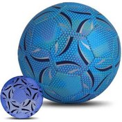 Resim Bosphorusboutique Yansıtıcı Futbol Topu Gece Parlayan Işıkla Aydınlatılan Kamera Flaşı Futbol Topu Kapalı Ve Açık Alan Futbol Antrenmanı İçin Mavi, Geceleri Parlak Işıkla Mavi 