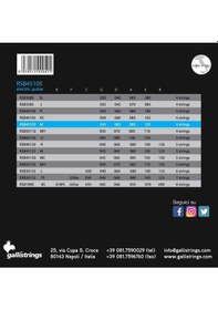 Resim Galli Rsb45105 Model 045-105 Numara Nikel Bas Gitar Tel Seti 