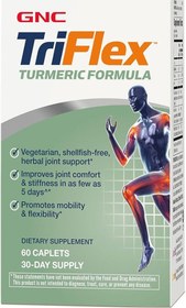 Resim GNC TriFlex Glukozamin Turmeric (Zerdeçal) Formula - 60 Vegan Caplets 