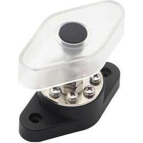 Resim 180a 48v Dc M10 3/8" Nikel Bakır Tabanlı 8+1 Tırnaklı Kablolu Bağlayıcı, Siyah Şeffaf Kapaklı Otomobil/gemi Uygulamaları 