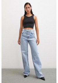 Resim Never More Basic Crop Top Siyah Siyah 