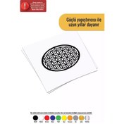 Resim Yaşam Çiçeği - Araç, Oto, Laptop, Duvar Uyumlu Sticker 10 10 Cm 