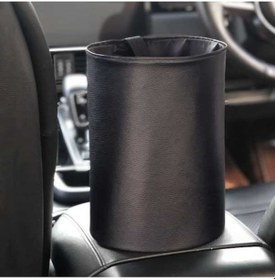 Resim Ganzhoushop Yurt Siyah Kovası Katlanır Dışından Deri Çöp Araba Adet 2 Lz 