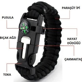 Resim Topdan Çok Amaçlı Hayatta Kalma Bilekliği 