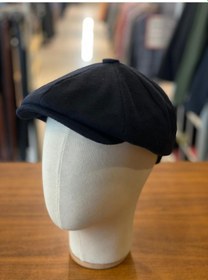 Resim Hamze Peaky Blinders Tarz İngiliz Model Kaşe Kumaş Kasket Şapka Lacivert 