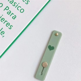 Resim GongtuShop Nane Yeşili Stili Sevimli Şeker Kalp Renk Silikon Bileklik Parmak Yüzük Kavrama Telefon El Bandı Tutucu Evrensel Itme Çekme Sopa Telefon Braketi (Yurt Dışından) 