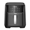 Resim Yui M25 Maxifry Pro 5.5 L Siyah Smart Airfryer Fritöz 