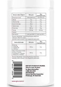 Resim Gnc Pro - Essential Amino Complete 450 G 30 Servis Aromasız 
