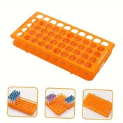 Resim 50 Yuvalı Test Tüpü Tutucu - 15ml Laboratuvar Tüpleri için Çok Fonksiyonlu Düzenleyici, Dayanıklı Plastik Sergi Standı 