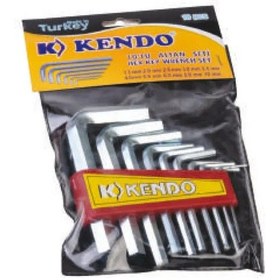 Resim Poşetli 6 Köşe Alyan Seti 10 Parça 