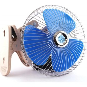 Resim Ahmet Otomotiv Araç Içi Mandallı 24V 8" Oto Vantilatör - 2 Kademe Hız Ayarlı 