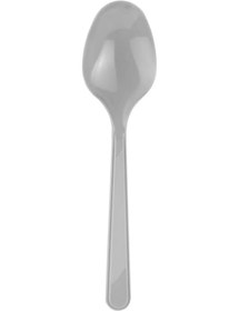 Resim Plastik Kaşık Gümüş Kaşık 25 Adet Kullan At Kaşık 