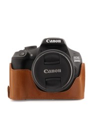 Resim MegaGear Canon Eos T7, 2000d (18-55MM) Suni Deri Fotoğraf Makinesi Kılıfı 