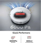 Resim Roborock Yeni Premium Hepa Filtreli S8 Son Seri Robot Süpürge, 6000pa, Vibrarise Paspaslama, Luciole Lambader 
