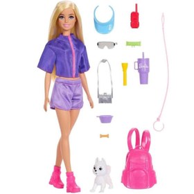 Resim Barbie Malibu Bebek ve Aksesuar Seti JJV59 