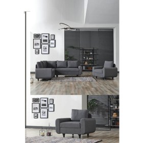 Resim Eviana Corner Flavia Plus Berjerli Köşe Takımı 