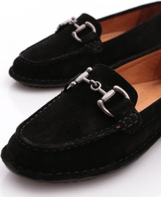 Resim Dgn E224 Kadin Loafer Ayakkabi Siyah Süet 