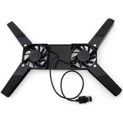 Resim 4275 Notebook Soğutucu Altlık Usb Laptop Altı Katlanabilir Çift Fanlı 