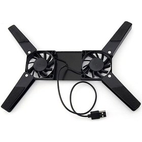 Resim 4275 Notebook Soğutucu Altlık Usb Laptop Altı Katlanabilir Çift Fanlı 