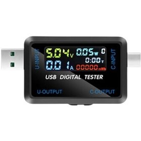 Resim 6527-Q Multifunction USB Digital Tester - Voltage and Current Meter 
