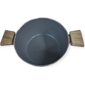 Resim Seramik Tencere 24 Cm Derin Bej 