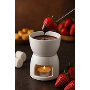 Resim Porselen Fondü Seti 