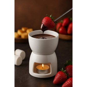 Resim Porselen Fondü Seti 