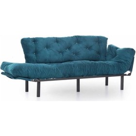 Resim Pafu Nitta Üçlü Kanepe - Petrol 