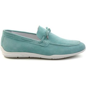 Resim Bambi Yeşil Hakiki Deri Erkek Loafer Ayakkabı E01011033002 Yeşil 