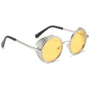 Resim Prestigegoods Erkek Uv Korumalı Vintage Güneş Gözlüğü - Gümüş/sarı Çok Renkli Model Çok Renkli 