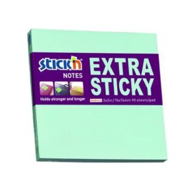 Resim Hopax Stickn 76x76mm Extra Yapışkanlı Not Kağıdı Pastel Mavi 90 Yaprak Karışık 