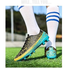 Resim Snapbuy Blue Ocean Spor Futbol Ayakkabısı Krampon Siyah - Yeşil 
