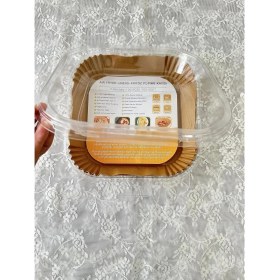 Resim Fryer Pişirme Kağıdı, Hava Fritözü Kağıdı, Fırın Pişirme Kağıdı, Xl ve Xxl Uygun, Tarım Bakanlığı Onaylı, Kare Tabak, Koruma Tabağı ile Birlikte, 20X20+4,5 Cm, 100 Adet 