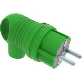 Resim Bemis Monofaze Kauçuk Ups Kulplu Eğik Fiş (Yeşil) 