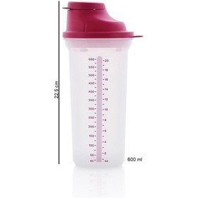 Resim Tupperware Şek Şek 600 Ml Pembe Çırpıcı Karıştırıcı Shaker 