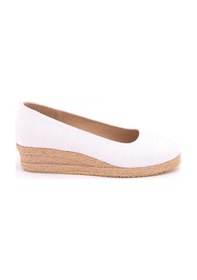 Resim Star Tombis Gerçek Elişi Özel Imalat Elişi Günlük Rahat 3cm Anne Ayakkabısı Dolgu Topuklu Handmade Beyaz 