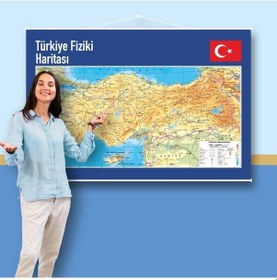 Resim Türkiye Fiziki Haritası 100X150 