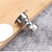 Resim Manyetik Kapı Durdurucu, 2 Adet Ağır Hizmet Tipi Paslanmaz Çelik Mini Yumuşak Kilitli Manyetik Kapı Durdurucu Duvara Monte Kapı Mandalı Kapı Durdurucu 