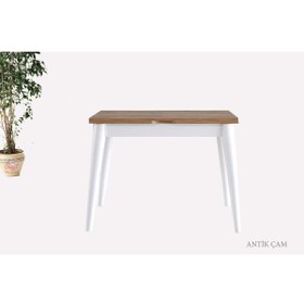 Resim Sweet Home Masa Sandalye Yanlardan Açılır Katlanır Büyüyen Kare Masa 75x80 Cm 