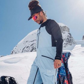 Resim Burton Ak Gore Frbrd Bib Moonrise Erkek Beyaz Snowboard Pantolonu 