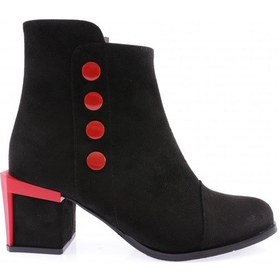 Resim Dgn 725-22k Kadin Aksesuar Detayli Topuklu Bot 725-1922-R1680 Siyah 