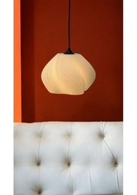 Resim Vintage , Dekoratif , Bohem , Vegan Oturma Odası , Salon , Mutfak İçin 3d Tekli Sarkıt Avize Beyaz 