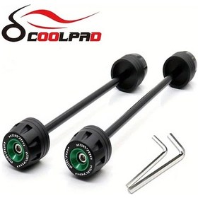 Resim Motion003 Yamaha Xsr900 2022 2023 Yeşil Ön Arka Çatal Koruyucu Motosiklet Kaza Slider 