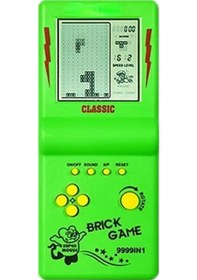 Resim Yeni Taşınabilir Klasik Oyun Konsolu Tuğla Oyun El Oyuncuları Nostaljik Eğitici Green 