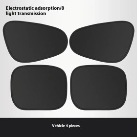 Resim Hightower 2 Çift Araç Yan Cam Güneşlikleri Suv/sedan İçin Evrensel Isı Ve Uv Korumalı Pratik Kurulum 