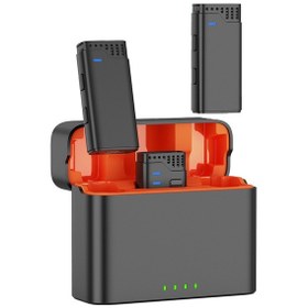 Resim Jmary Mw-16 3 İn 1 Kablosuz Yaka Mikrofonu Siyah 