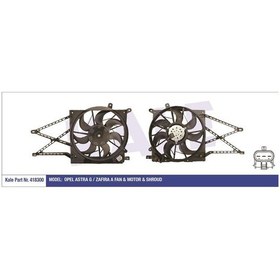 Resim KALE 418300 FAN MOTORU ASTRA G 98- ZAFIRA A 99- DAVLUMBAZLI 250W- 