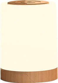 Resim Rgb Dokunmatik Led Gece Lambası - Zamanlayıcı Ve Usb Şarjlı, Yatak Odası Stüdyo Dekoratif Işık, 7 Renkli Ve 3 Parlaklık Modu Beyaz Beyaz 