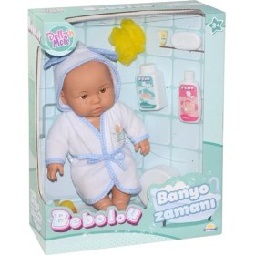 Resim Motto Ticaret 030031 Nessiworldman, Bebelou Banyo Zamanı Bebek Seti, 35 cm / +3 Yaş 